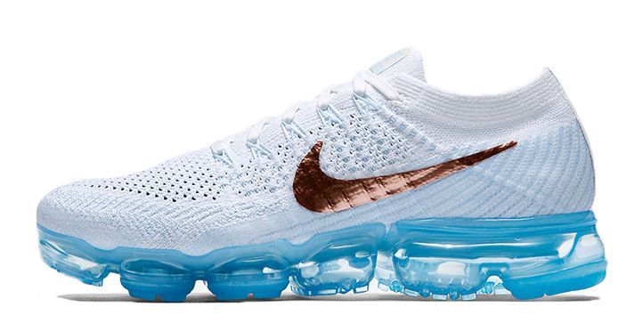 Nike Air VaporMax Flyknit, белые, нейлон, женские