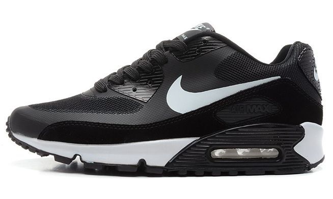 Nike Air Max 90 Hyperfuse, черный с белым, нейлон, мужские