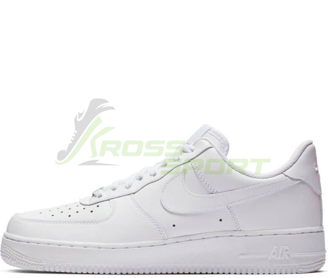  Nike Air Force 1 Low All White c мехом