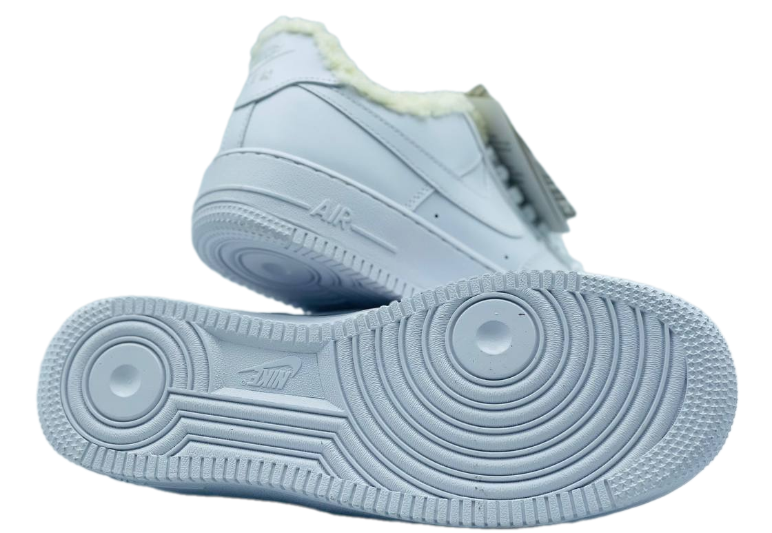 Nike  Air Force 1 Low белые с мехом