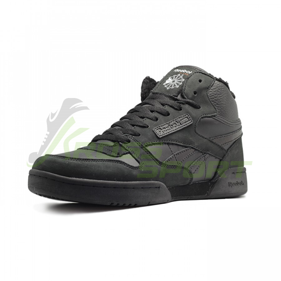 Reebok Classic Mid с мехом All Black